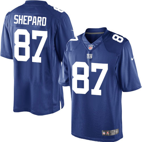 Youth Elite Sterling Shepard Nike Jersey Royal Blue Home - #87 NFL New York Giants